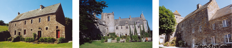 Château de Vauville, manoir de la Madeleine, manoir de Bunehou
