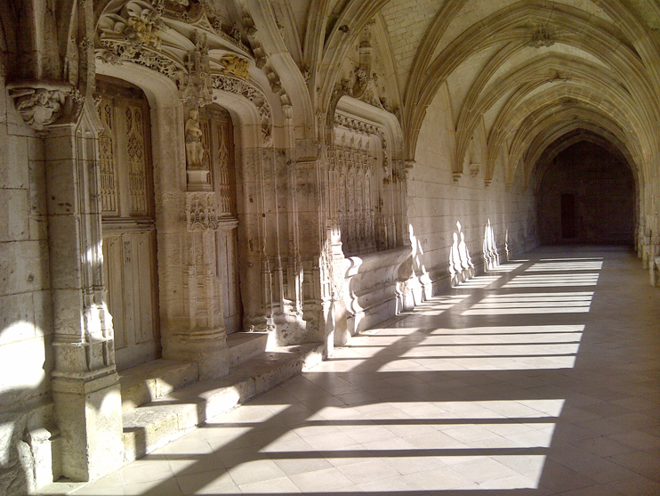 Cloître de l’abbaye de Saint-Wandrille. (© Abbaye de Saint-Wandrille)