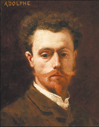 Adolphe Lalire dit La Lyre, auto-portrait vers 1870, huile sur toile, musée d’art Thomas-Henry, Cherbourg-Octeville. (© Jean-Michel Enault)