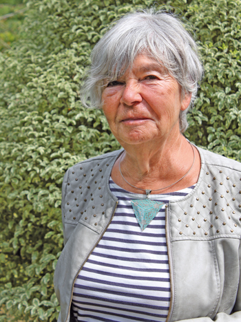 Agnès Gilliéron au cœur de sa création. (© Tristan Cassiet).