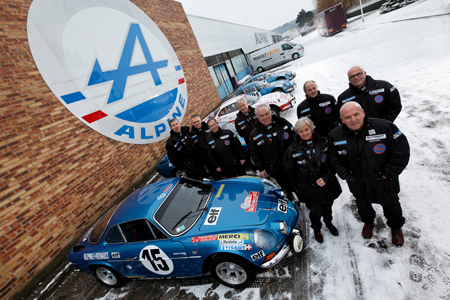 2013. 40 ans après leur victoire dans le Rallye Monte-Carlo, Jean-Claude Andruet et sa copilote “Biche” ont participé au Rallye Monte-Carlo Historique. (© Renault Communication)