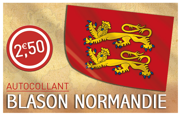 Autocollant drapeau de la Normandie