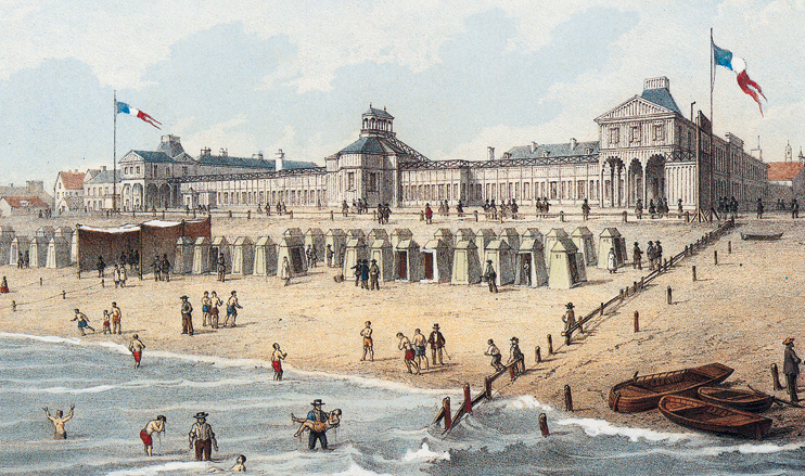 Les bains de mer au Havre