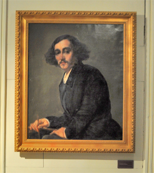 Portrait de Jules Barbey d'Aurevilly, par William Haussoullier, vers 1845. (Musée Barbey-d'Aurevilly à Saint-Sauveur-le-Vicomte - Photo Rodolphe Corbin © Patrimoine Normand)