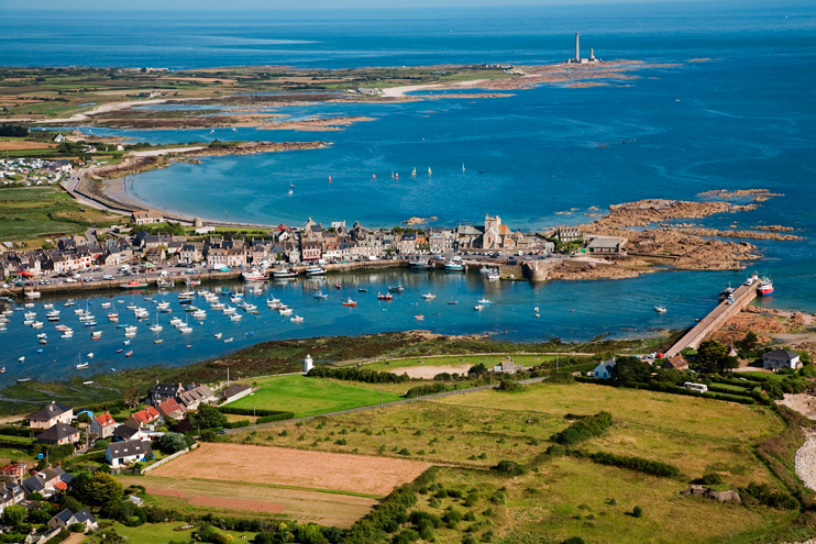 Vol au-dessus du littoral de Normandie