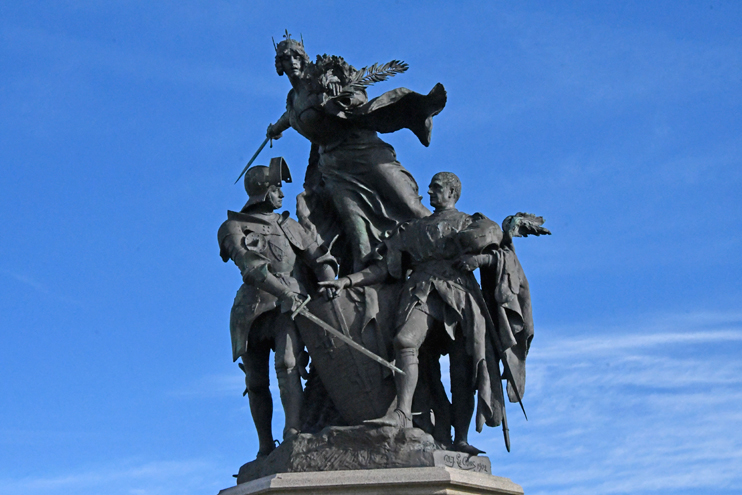 Le monument commémoratif de la bataille de Formigny. (Photo Rodolphe Corbin © Patrimoine Normand)