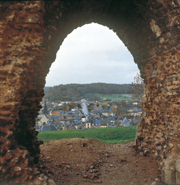 Brionne vue du donjon. (Photo Thierry Georges Leprévost © Patrimoine Normand.)