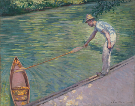 Rouen, MBA, Gustave Caillebotte, Canotier ramenant sa périssoire, 1878, huile sur toile. (© Cliché Richmond, Virginia Museum of Fine Arts / Katherine Wetzel)