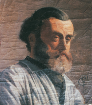 Charles Frechon. Autoportrait, vers 1890-1891. Fu­sain, crayon et gomme sur papier, 44 x 36 cm. (Collection particulière)