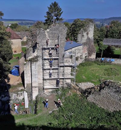 Restauration de la forteresse de Château-sur-Epte. (© Héritage historique) 