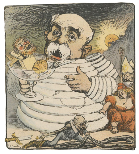 « Le Président Bidendum », couverture de la revue Le Rire, n°198, 17 novembre 1906. (DR)