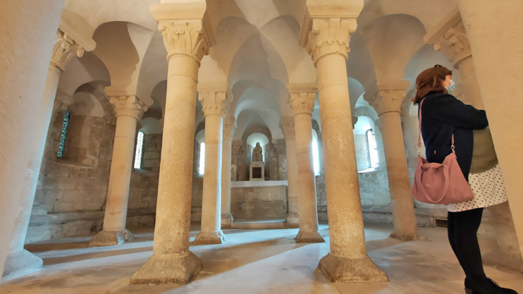 La crypte « Saint-Nicolas-sous-Terre » de l’église de la Sainte-Trinité. (Photo Rodolphe Corbin © Patrimoine Normand