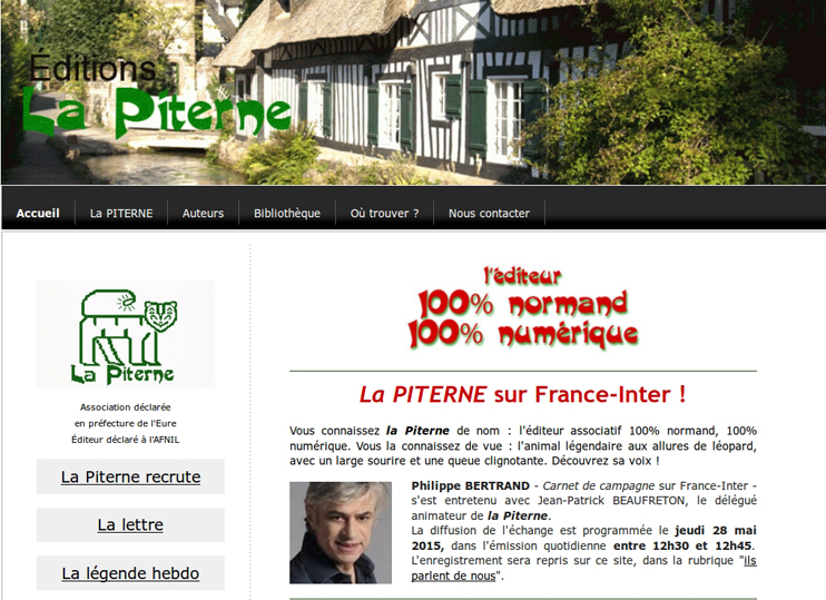 Du côté du Net normand : www.la-piterne.fr