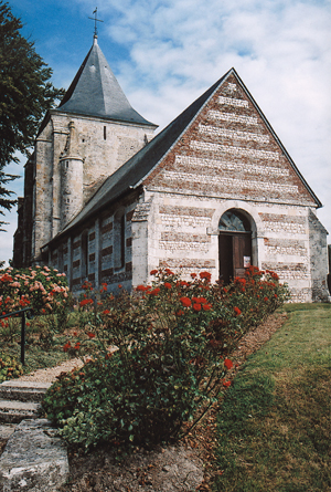 L’église de Saint-Jean-d’Abbetot. (Photo Alexandre Vernon © Patrimoine Normand)