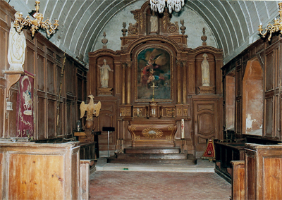 Le chœur l'église de Crosville-la-Vieille. (Photo Alexandre Vernon © Patrimoine Normand)Le chur l`église de Crosville-la-Vieille. (Photo Alexandre Vernon  Patrimoine Normand)