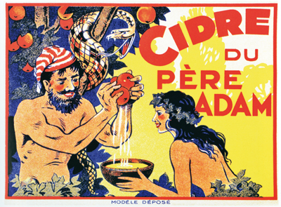 Étiquette Cidre du Père Adam.  (© Coll. Benoît Noël)