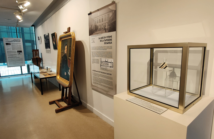 Exposition « Tapisserie de Bayeux : fragments d’histoires » au musée d’Art et d’Histoire Baron-Gérard de Bayeux.  (Photo Rodolphe Corbin © Patrimoine Normand)