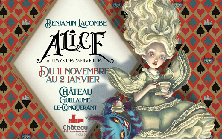 Exposition-conte au château de Falaise « Alice au pays des merveilles ». (© Ville de Falaise)