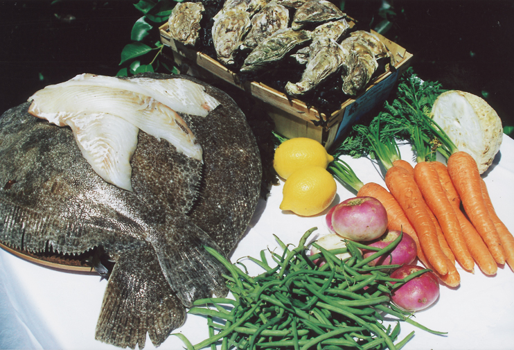 Les produits tous frais prêts à être cuisinés. (Photo Éric Groult © Patrimoine Normand.)