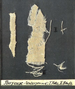 Découverte inédite : des fragments de la Tapisserie de Bayeux retrouvés en Allemagne ! Conservés depuis 1941, ces morceaux de lin vont être restitués à la France pour rejoindre le musée en 2025.(©Archives du Schleswig-Holstein).