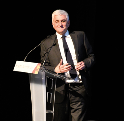 Le président de la région Normandie, Hervé Morin, a présenté différents plans d’action pour la préservation et l’attractivité du patrimoine normand. (Photo Rodolphe Corbin © Patrimoine Normand)