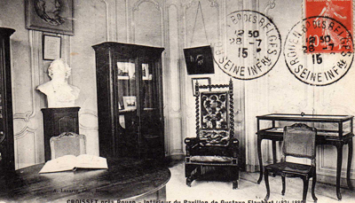 Intérieur du pavillon Flaubert à Canteleu au début du XXe siècle. (© coll. Simone Léonard)