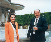 Isabelle Audinet et Georges Bernage (© Eric Bruneval - Patrimoine Normand).