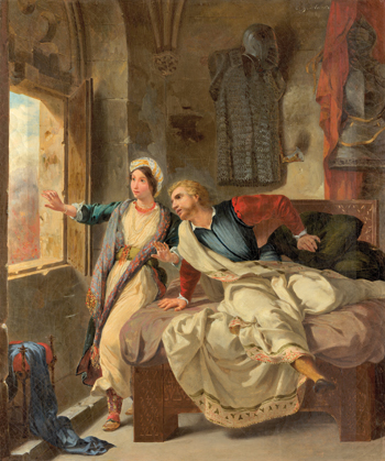 Rebecca et Ivanhoé blessé, par Eugène Delacroix, en 1823. Le roman de Walter Scott mythifie Richard et en fait l’archétype du monarque juste et droit. (Don de Mme Charles Wrightsman, 2019. © The Metropolitan Museum of Art - Domaine public – metmuseum.org)