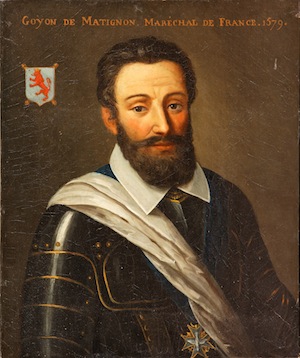 Jacques II de Matignon (1525-1597) est le plus ancien personnage de la famille pour lequel des portraits sont conservés. Le maréchal de Matignon est un très grand seigneur. Il a eu cinq enfants de Françoise de Daillon du Lude qu’il a épousée en 1588. (© Musée des Beaux-Arts de Saint-Lô - Coll. part.)