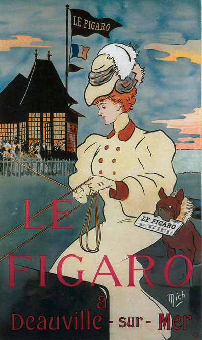 Élégante vers 1910. L’un des premiers messages que Deauville voulut transmettre était la fréquentation par la meilleure société de ses établissements. (Coll. Étude Camard)