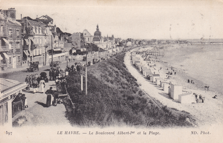 Le front de mer du Havre : de la Belle Époque… (© Coll. Stéphane William Gondoin)