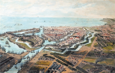 Le Havre en 1850. (Coll. Musées historiques du Havre)