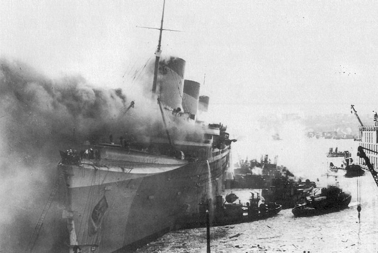 Ça s’est passé le… 9 février 1942 - Incendie du paquebot Normandie