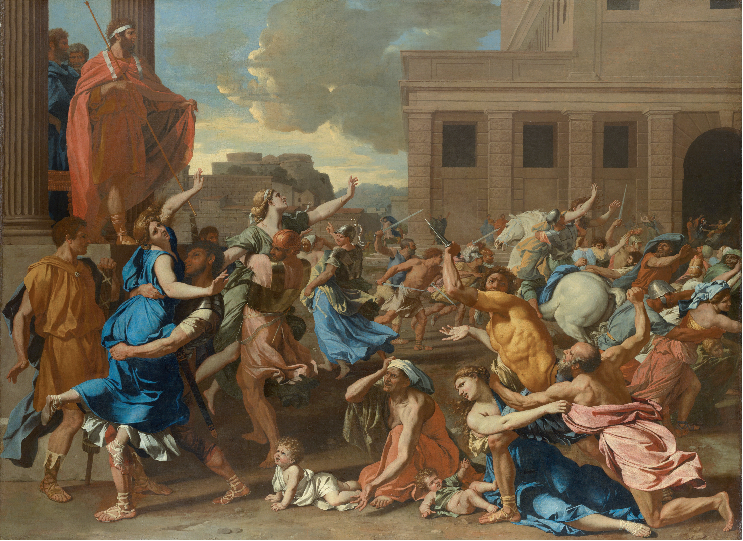 L’enlèvement des Sabines vu par Nicolas Poussin