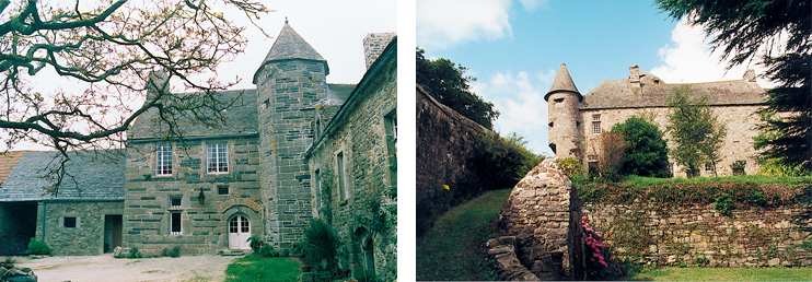 Manoir de Cléville : le logis et l'échauguette à l'angle sud-est.?(© Yvonnick Guéret)