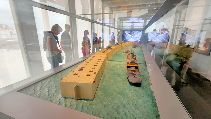 Les maquettes de l'ancien musée du Débarquement ont églement été conservées. (Photo Rodolphe Corbin © Patrimoine Normand)