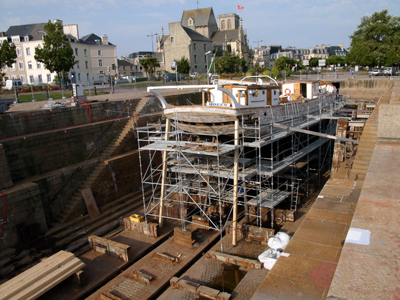 Le Marité sur le chantier. (© Jeannine Bavay)