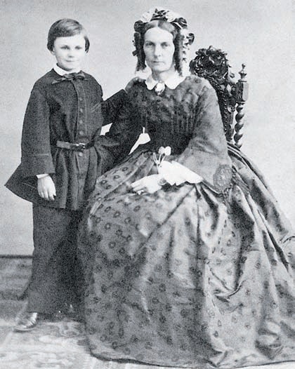 Guy de Maupassant enfant, avec sa mère. (© Wikimedia commons - DR)