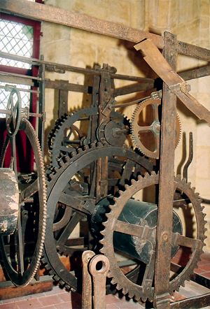 Le mécanisme d’horlogerie de Saint-Vivien. (Photo Alexandre Vernon © Patrimoine Normand)