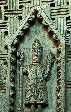 Odon de Conteville, évêque de Bayeux (écoinçon de la nef). (© Thierry Georges Leprévost)