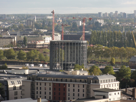 Le démontage du Panorama XXL de Rouen. (© Serge Van Den Broucke) 