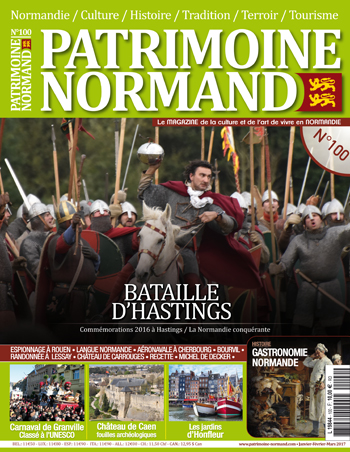 Patrimoine Normand n°100 (Janvier-Février-Mars 2017). En kiosque à partir du 10 janvier 2017 - 108 pages. Magazine trimestriel.