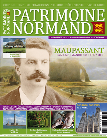 Patrimoine Normand n°116 (Janvier-Février-Mars 2021). En kiosque à partir du 12 janvier 2021 - 108 pages. Magazine trimestriel.