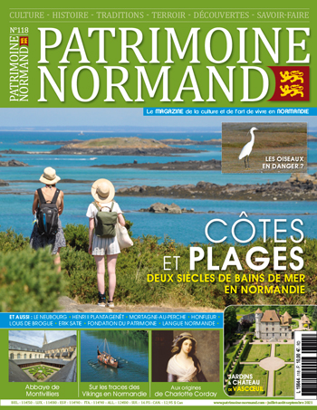 Patrimoine Normand n°118 (juillet-août-septembre 2021). En kiosque à partir du 14 juillet  2021 - 108 pages. Magazine trimestriel.