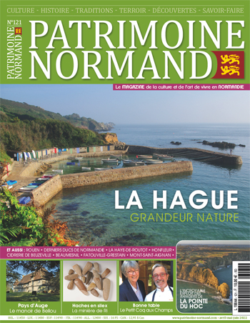 Patrimoine Normand n°121 (avril-mai-juin 2022). En kiosque à partir du 8 avril 2022 - 108 pages. Magazine trimestriel.