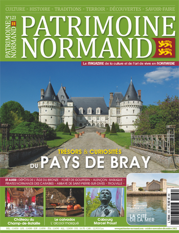 Patrimoine Normand n°123 (octobre-novembre-décembre 2022). En kiosque à partir du 11 octobre 2022 - 108 pages. Magazine trimestriel.
