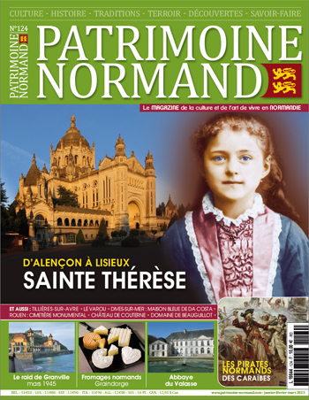 Patrimoine Normand n°124 (janvier-février-mars 2024). En kiosque à partir du 10 janvier 2023 - 108 pages. Magazine trimestriel.