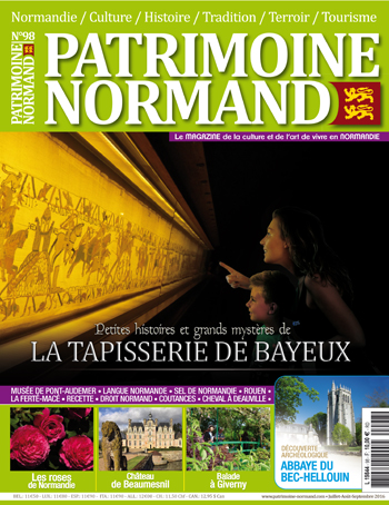 Patrimoine Normand n°98 (juillet-août-septembre 2016). En kiosque à partir du 26 juillet 2016 - 108 pages. Magazine trimestriel.
