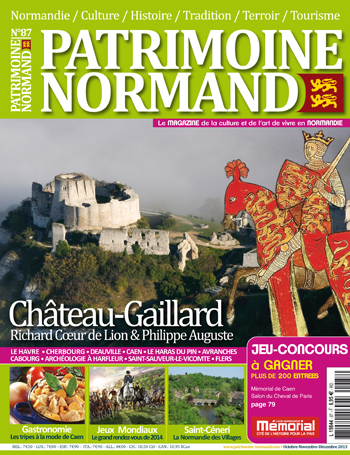 Patrimoine Normand n°87 (octobre-novembre-décembre 2013). En kiosque à partir du 9 octobre 2013 - 108 pages. Magazine trimestriel.