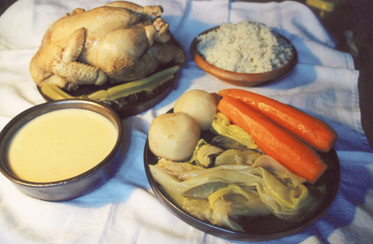 Tradition culinaire normande - La poule au blanc
